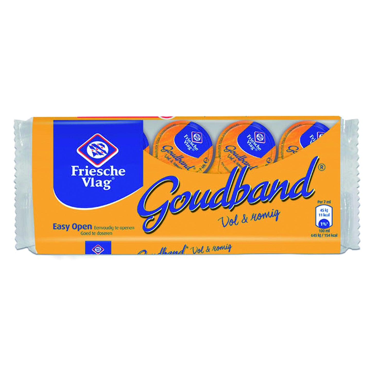 Friesische Flagge - Kaffeemilch Goldbandbecher 10x7,5 Gramm | 20 Stück