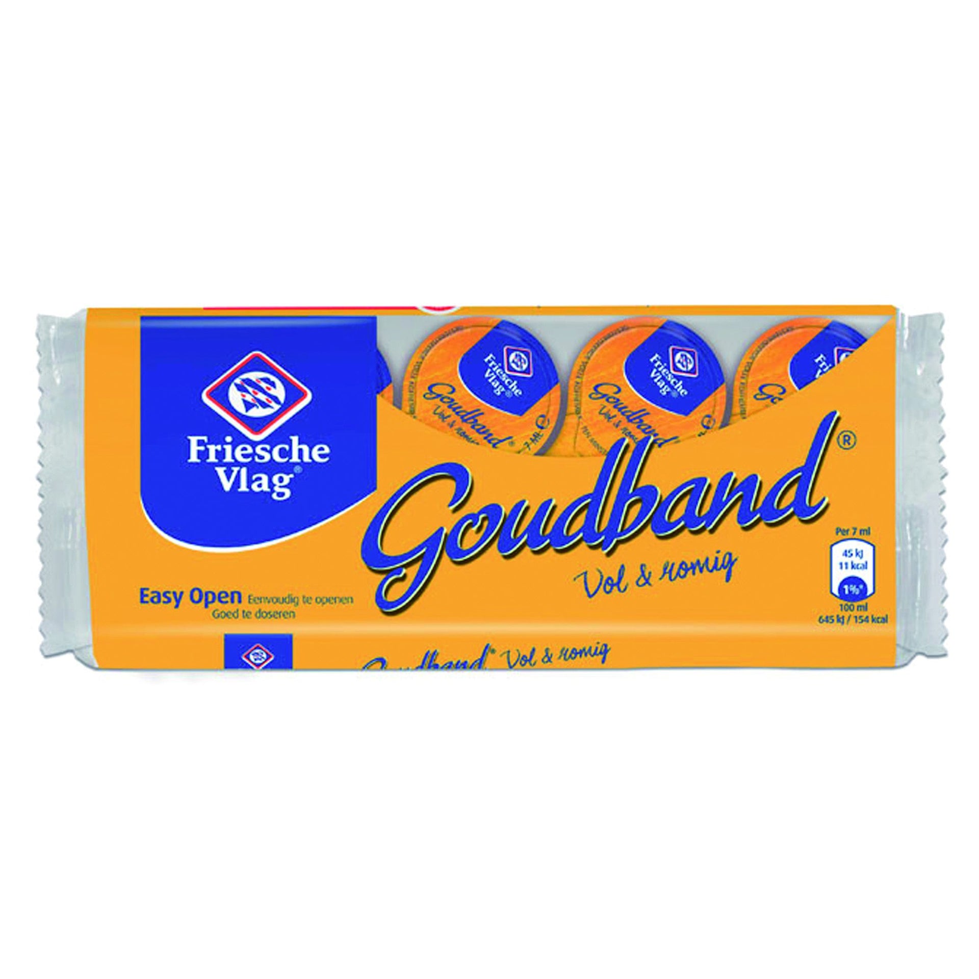 Friesische Flagge - Kaffeemilch Goldbandbecher 10x7,5 Gramm | 20 Stück