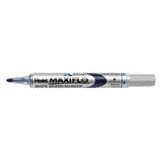 Pentel - Whiteboardmarker MWL5S Maxiflo rund 1mm blau | 12 Stück