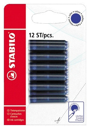 Stabilo - Tintenpatrone blau | 10 Stück