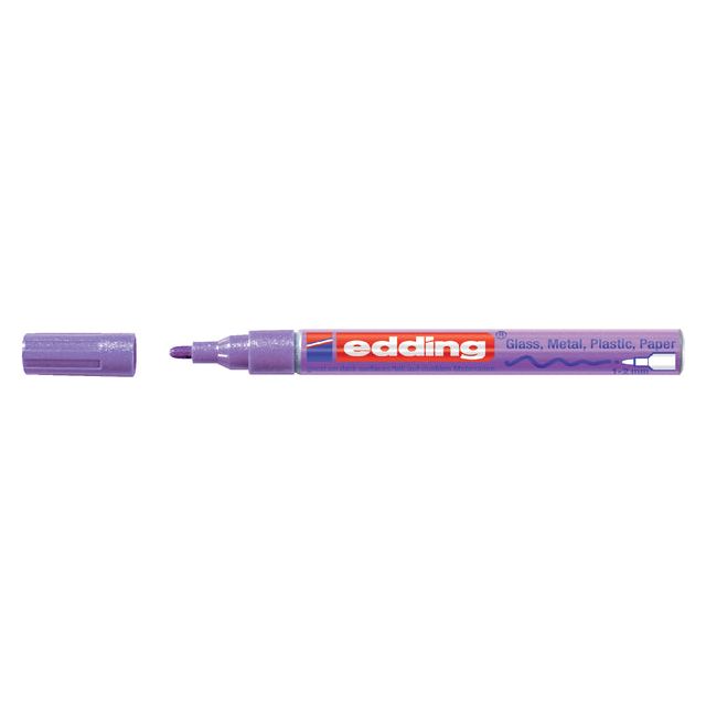 Edding - Felt -Tip Edding 751 peinture autour de 1-2 mm Metallic Purple