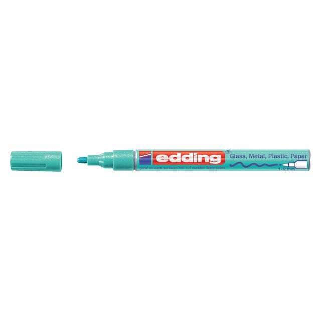 Edding - Felt -Tip Edding 751 peinture autour de 1 à 2 mm vert métallique