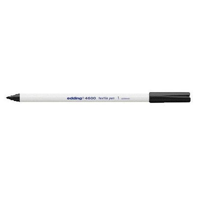 Edding - Marqueur textile 4600 rond 1mm noir | 10 pièces