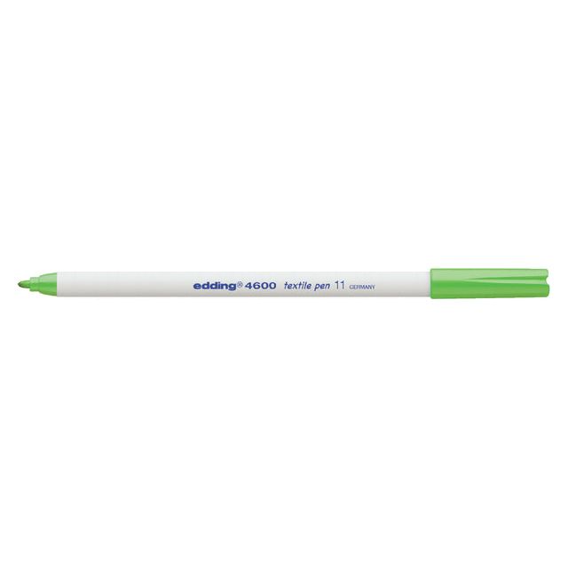 Edding - Felt -Tip Edding 4600 Textile autour de 1 mm vert clair | 10 pièces