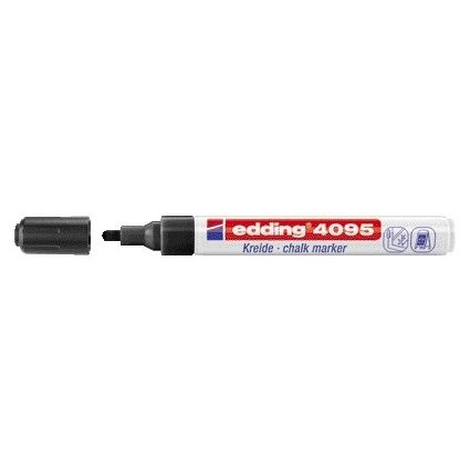 Edding -  Krijtstift  4095 rond 2-3mm zwart | 10 stuks