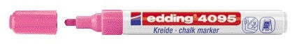 Edding - Marqueur à craie 4095 rond 2-3mm rose fluo | 10 pièces