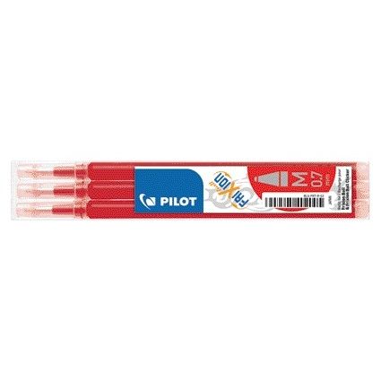 Pilot - Recharge pour stylo roller friXion medium rouge, lot de 3 pièces