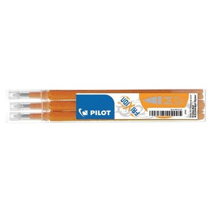 Pilot - Recharge pour stylo roller friXion medium orange, lot de 3 pièces