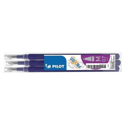 Pilot - Recharge pour stylo roller friXion medium violet lot de 3 pièces