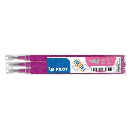 Pilot - Recharge stylo roller friXion rose moyen lot de 3 pièces