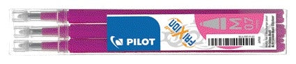 Pilot - Recharge stylo roller friXion rose moyen lot de 3 pièces