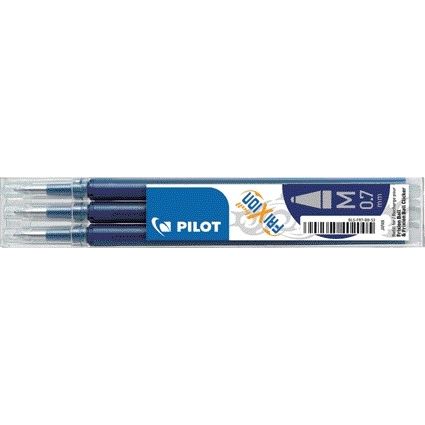 Pilot - Tintenrollermine friXion medium blau-schwarz 3er-Set