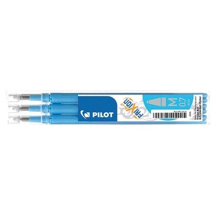 Pilot - Tintenroller-Mine friXion medium hellblau, Set à 3 Stück