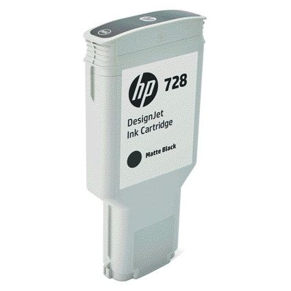 HP - Cartouche d'encre f9j68a 728 noir mat