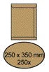 IEZZY - Umschlagurkunde 250x350mm selbstklebend 90gr braun 250 Stück