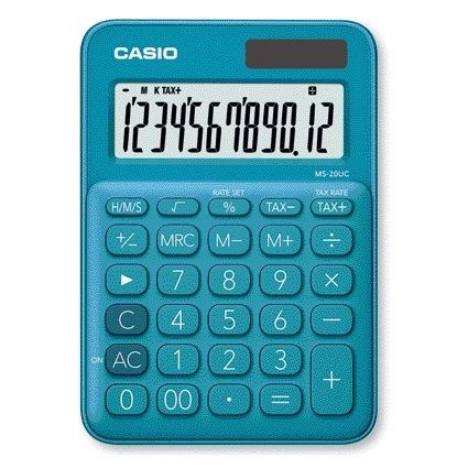 Casio -  Rekenmachine  ms-20uc blauw