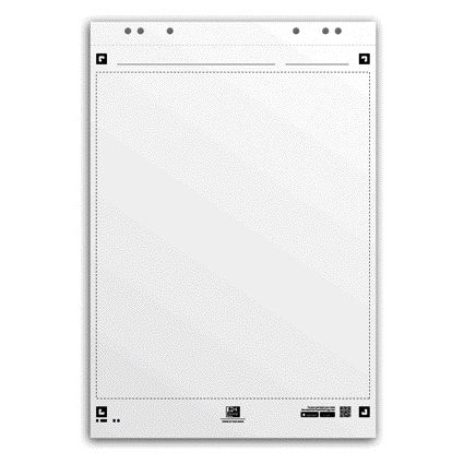 Oxford - Papier pour tableau de conférence intelligent 650x980mm vierge 90 grammes 20 feuilles