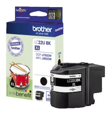 Brother -  LC22UBKBP inktcartridge 1 stuk(s) Origineel Zwart