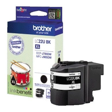 Brother -  LC22UBKBP inktcartridge 1 stuk(s) Origineel Zwart