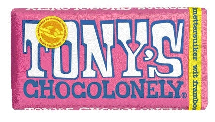 Tony's Chocolonely -  Chocolade tony chocolonely wt frambs knettersuiker | 15 stuks