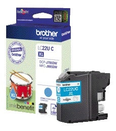Brother -  LC22UCBP inktcartridge 1 stuk(s) Origineel Cyaan