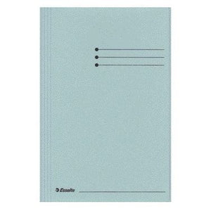 Esselte -  Dossiermap  folio 3klep manilla 275gr blauw