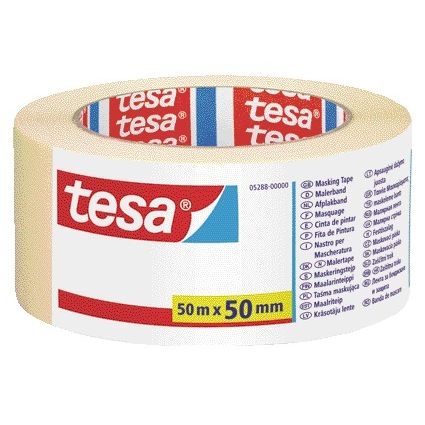 Tesa -  Afplake economy 50mmx50m creme | 6 stuks