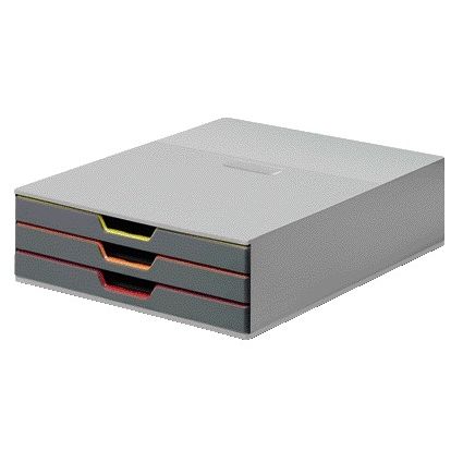 Durable -  Ladenbox  varicolor 3 laden grijs