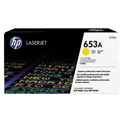 HP - Cartouche toner cf322a 653a jaune