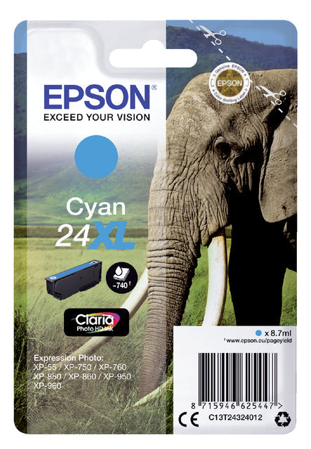 EPSON - Inkcartridge Epson 24xl T2432 Blue