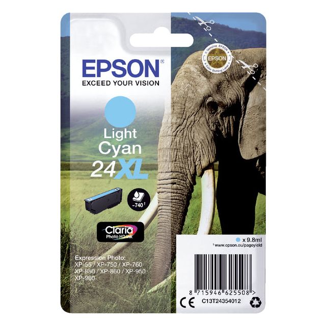 EPSON - Inkcartridge Epson 24xl T2435 bleu clair