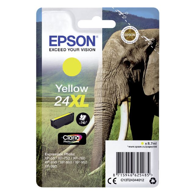 Epson - Inkcartridge Epson 24xl T2434 jaune