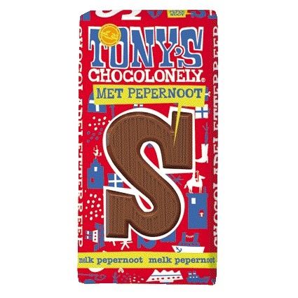 Tony's Chocolonely - Pain d'épices au lait et lettre chocolat S 180gr