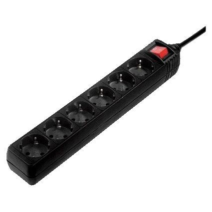 Hama - Multiprise 6 prises sécurisée 5m noir