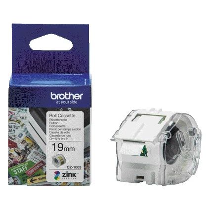 Brother -  Etiket CZ-1003 multifunctioneel 19mm 1 rol á 5m wit