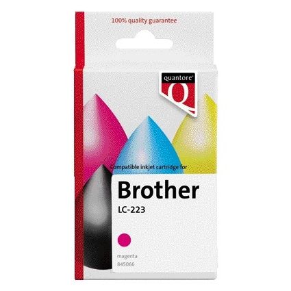 Quantore -  Inktcartridge brother lc-223 rood