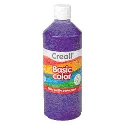Creall -  Plakkaatverf  basic paars 500ml | 6 stuks
