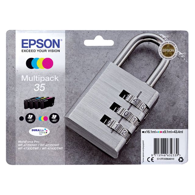 Epson - Inktcartridge epson 35 t3586 zwart + 3 kleuren