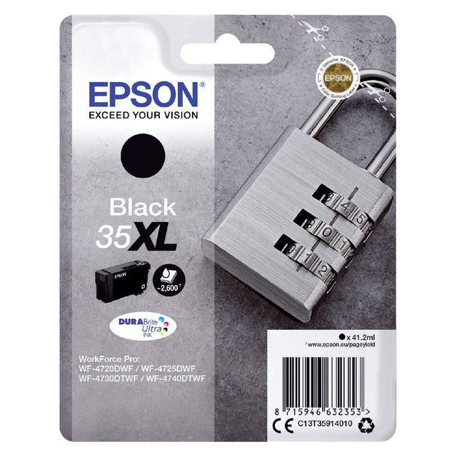 Epson - Inkcartridge 35 XL, 41,2 ml, OEM C13T35914010, Schwarz