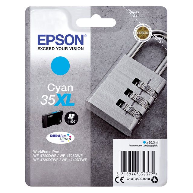 Epson - Inkcartridge Epson 35xl T3592 Blue