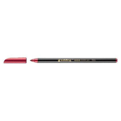 Edding - Fineliner 1200 072 feines Metallic-Rot | 10 Stück