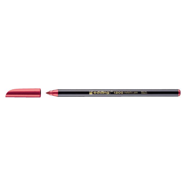 Edding - Fineliner Edding 1200 F Red métallique | 10 pièces