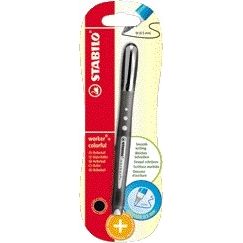 Stabilo - Stylo roller travailleur coloré 2019/46 M noir blister de 1 pièce