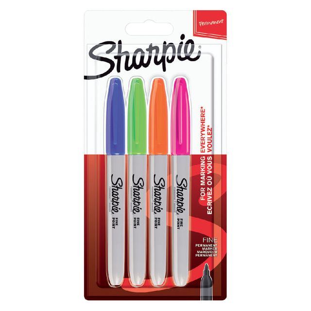 Sharpie - Viltstift ie f fun 4st assorti