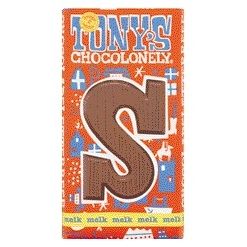 Tony's Chocolonely - Chocolat lettre lait S 180gr
