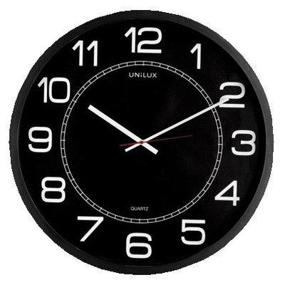 UNILUX - Horloge murale Mega Ø 57,5cm noire