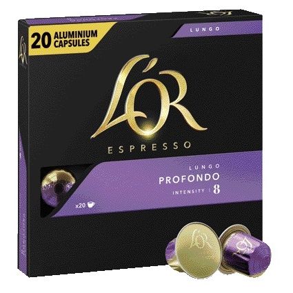L'or - Kaffeetassen Espresso Lungo Profondo 20 Stück