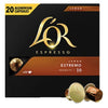 L'or - Tasses à café expresso Lungo Estremo 20 pièces