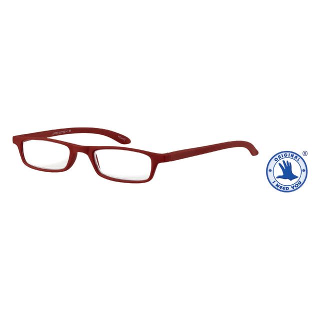 Quantore - Lesebrille Ich brauche dich +3.00dpt Reißverschluss rot