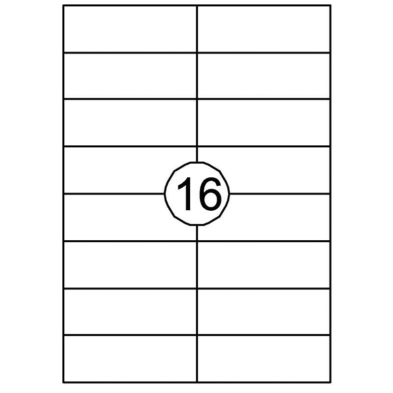 Quantore -  Etiket 105x37mm 1600st | 10 stuks